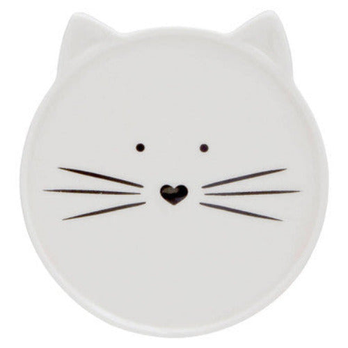 Ivory Cat Mug And Coaster