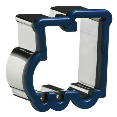 Large Stainless Steel and Blue ABS Train Shape Cookie Cutter