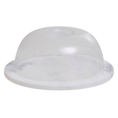 Kindia Round Marble Cheese Board With Dome Lid