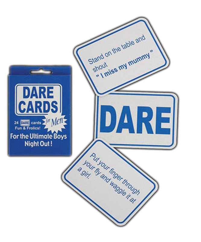 Stag Night Dare Cards in Blue