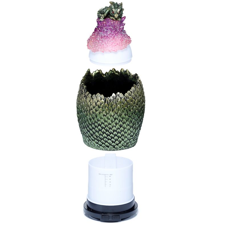 LED USB Diffuser Crystal Dragon Egg Aroma Misting Humidifier