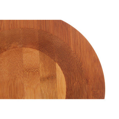 Aleki Bamboo Chopping and Serving Board with Mezzaluna Herb Chopper