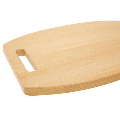 Curved Rectangular Beech Wood Chopping And Serving Board
