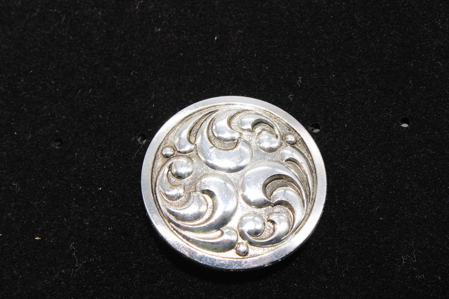 Vintage Silver Tone Scarf Ring