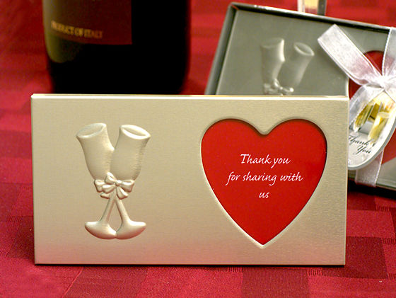 Silver Heart Photo Frame - Wedding Favors
