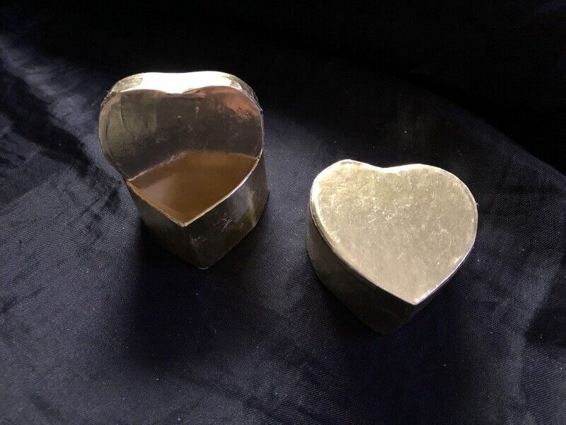 Gold Heart Shaped Favor Boxes