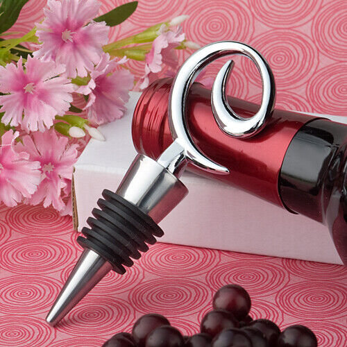 Contemporary Swirl Design Wine Bottle Stopper