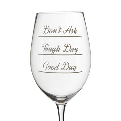 Verity Set Of 2 Do Not Ask Large Wine Glasses