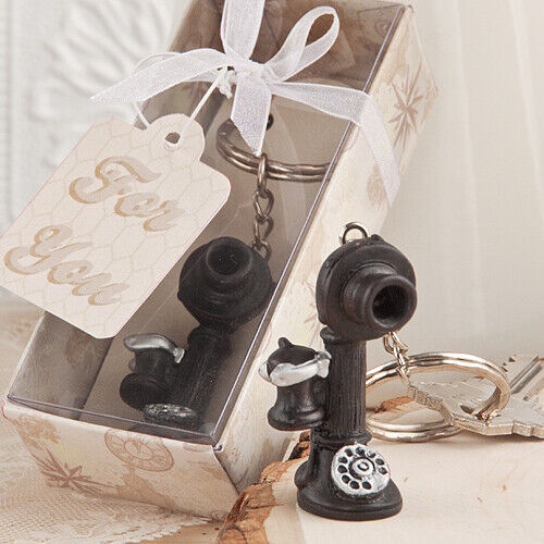 Vintage Telephone Design Keychain