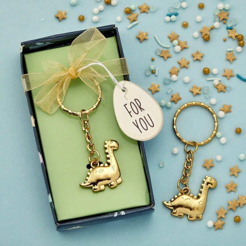 Adorable Gold Dinosaur Key Chain