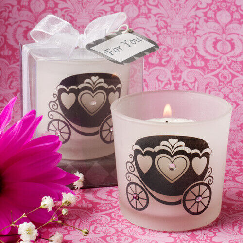 Charming Pumpkin Coach Design Candle