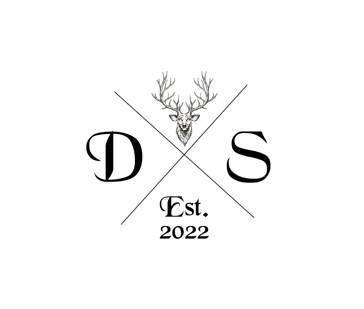 Personalised Stag Design Wooden Wine Bottle & 4 Glass Holder Display Rack