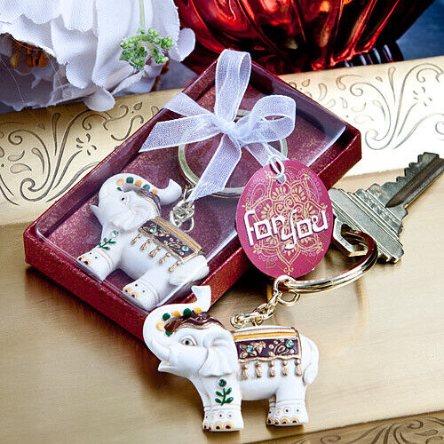 Majestic Elephan Design Keychain Favors