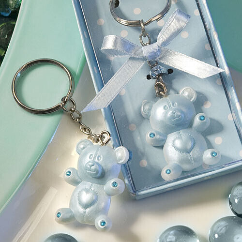 Blue Teddy Bear Design Keychains