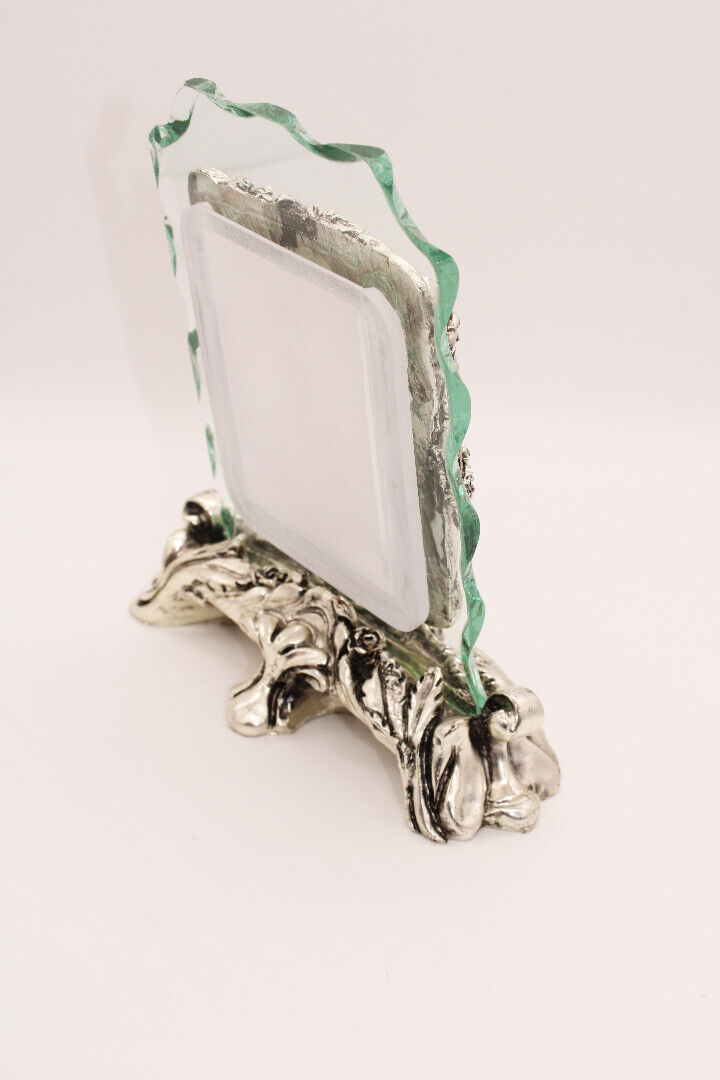 Italian Silver & Glass Photo Frame