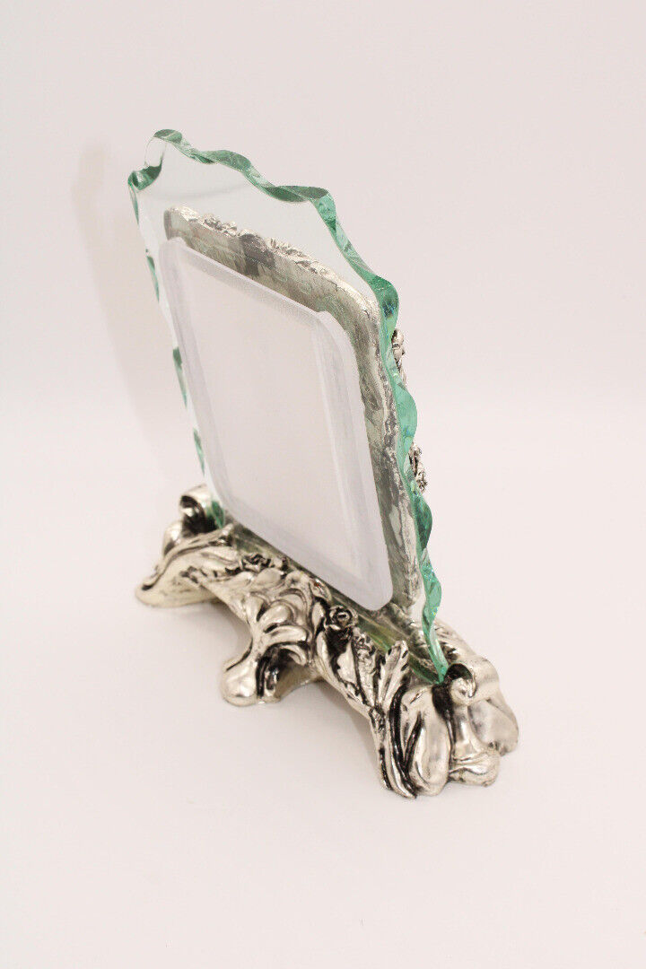Italian Silver & Glass Photo Frame