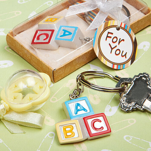 Alphabet Block Design Key Chain
