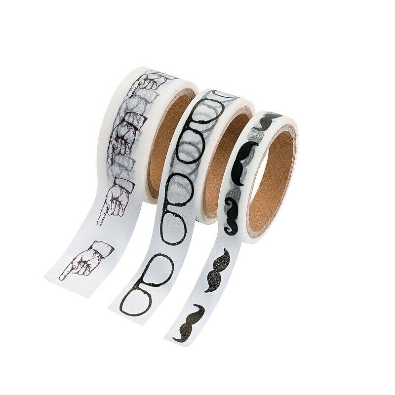 Pack of 3 Retro Icons Washi Tapes