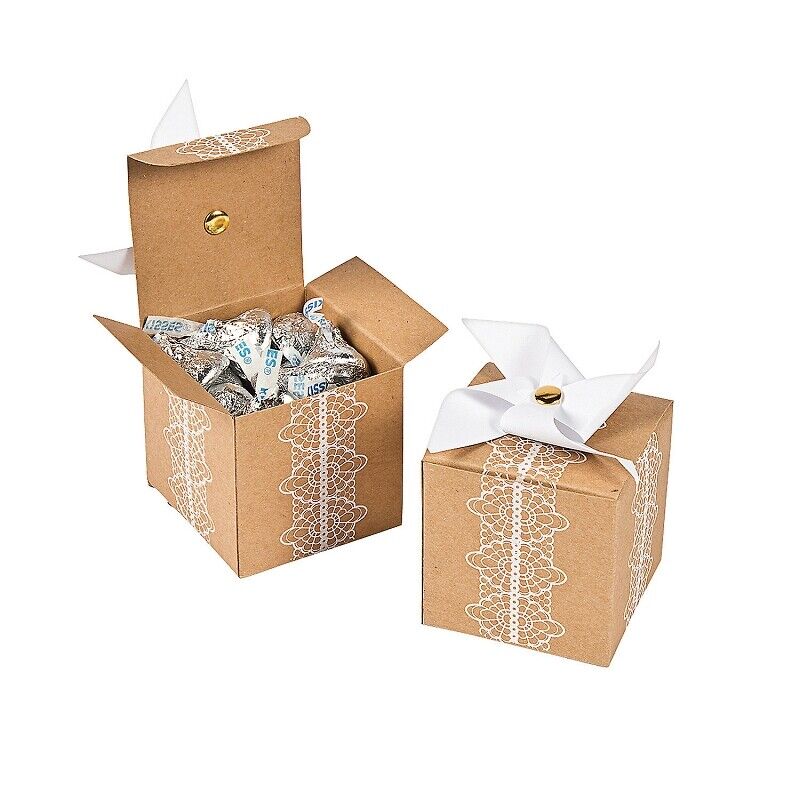 Cardboard Pinwheel Favor Boxes ~ Pack 12