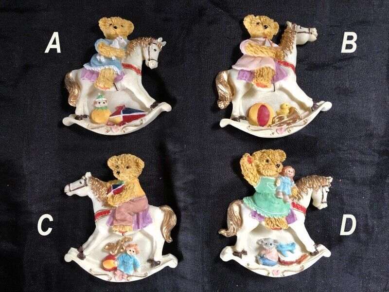 Teddy on Rocking Horse Fridge Magnets