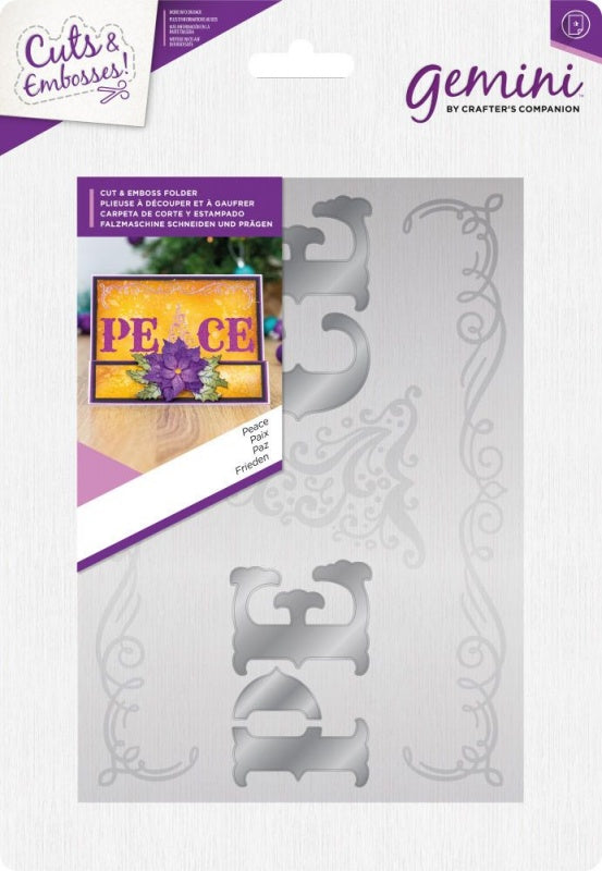 Gemini Cut and Emboss Folder - Peace