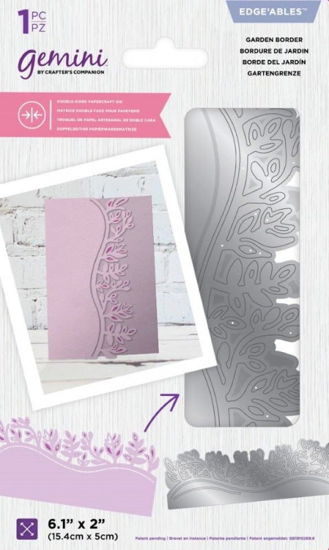 Gemini Edgeables Double-Sided Die ~ Garden Border