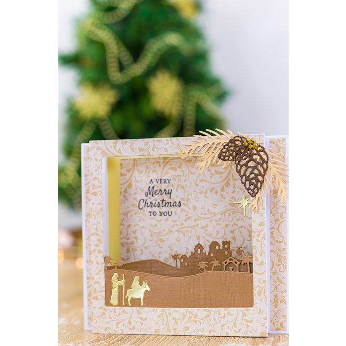 Gemini Edgeables Double-Sided Layerable Die ~ Christmas, Bethlehem Skyline