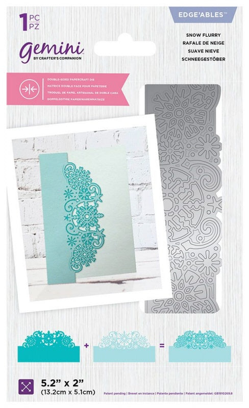 Gemini Edgeables Double-Sided Layerable Die ~ Snow Flurry