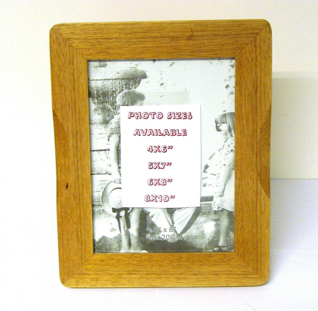 OAK LASER SCALLOP PHOTO FRAME ~ 8x10''