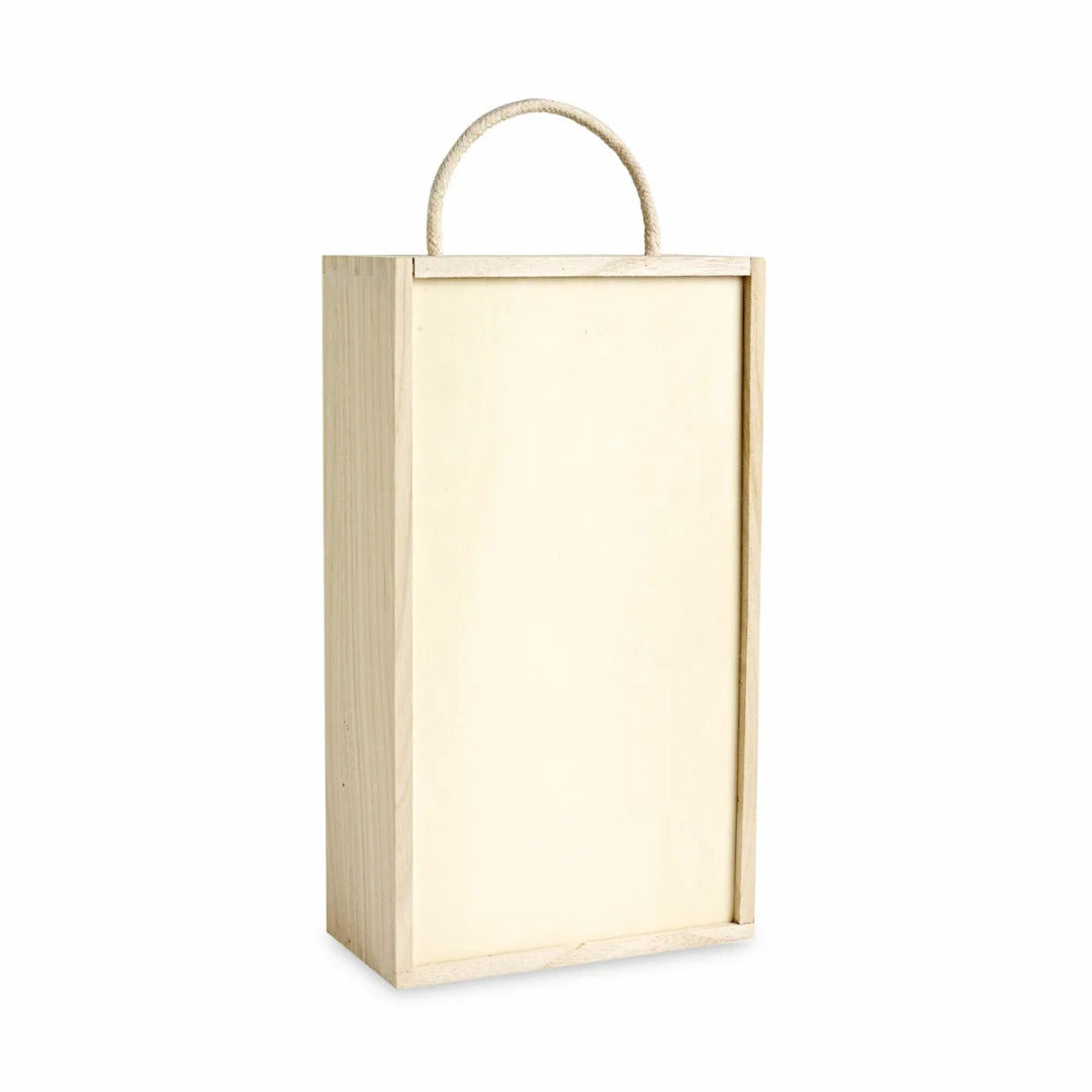 Wooden Wine Boxes - Single or Double Bottle Gift Box