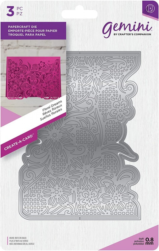 Gemini Die Create a Card - Floral Dreams