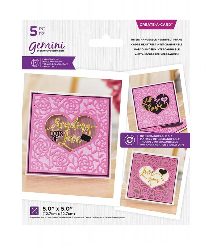 Gemini Create-A-Card Die - Interchangeable Heartfelt Frame