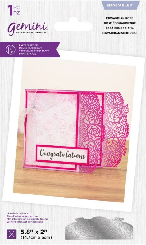 Gemini Lace Edgeables Die - Edwardian Rose
