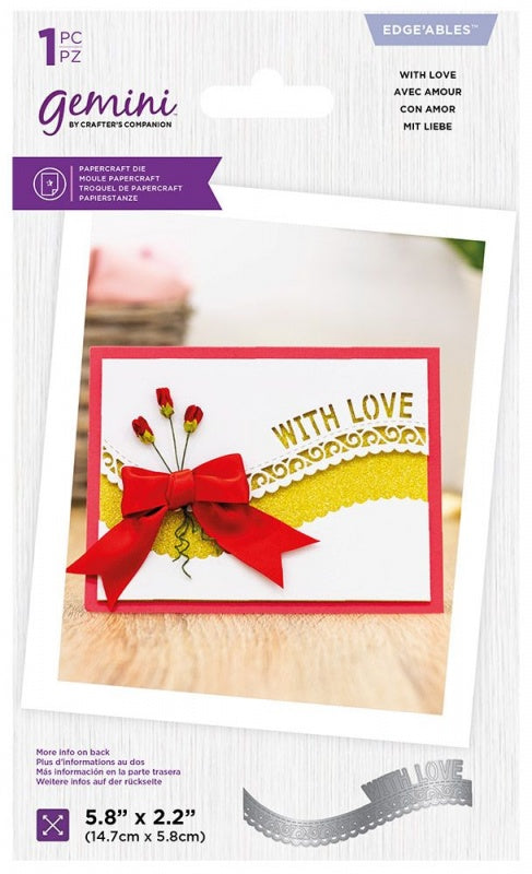 Gemini Edgeables Metal Die ~ With Love