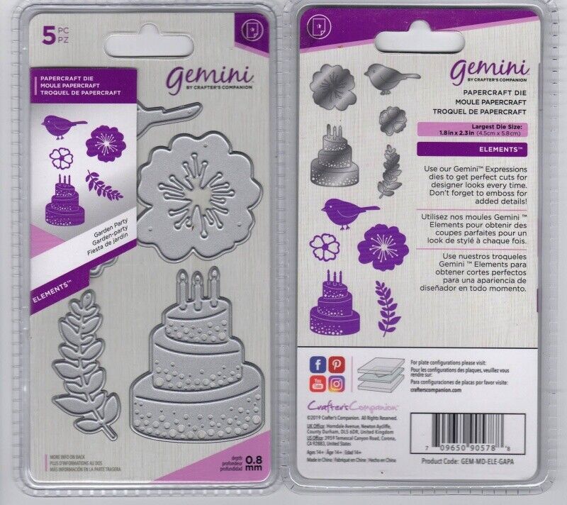 Gemini Elements Metal Die ~ Garden Party