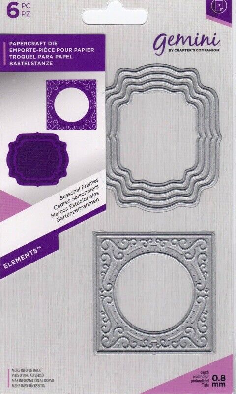Gemini Elements Metal Die ~ Seasonal Frames