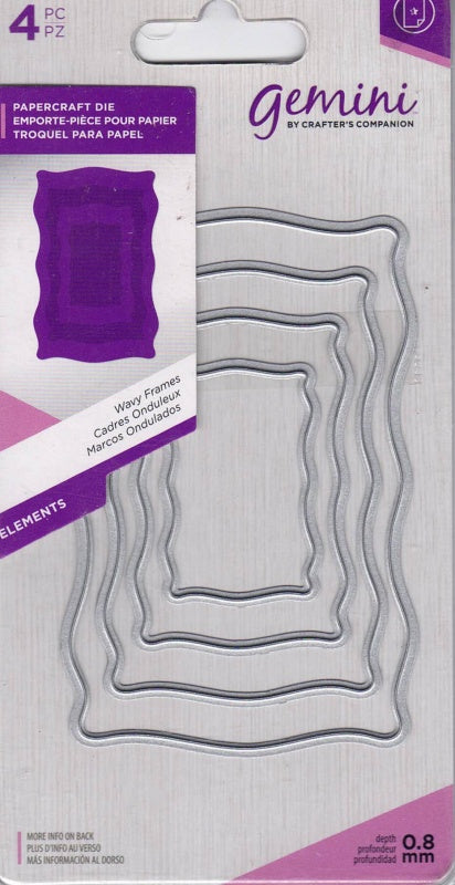 Gemini Elements Metal Die ~ Wavy Frames