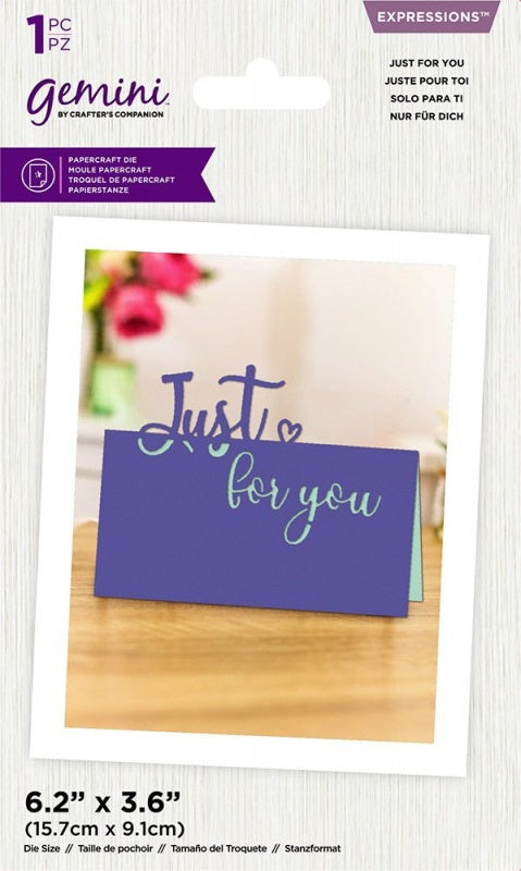 Gemini Mini Expressions Die - Just for You