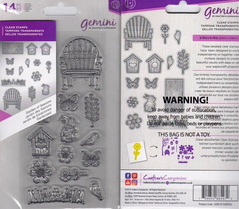 Gemini Clear Stamp - Garden of Seasons