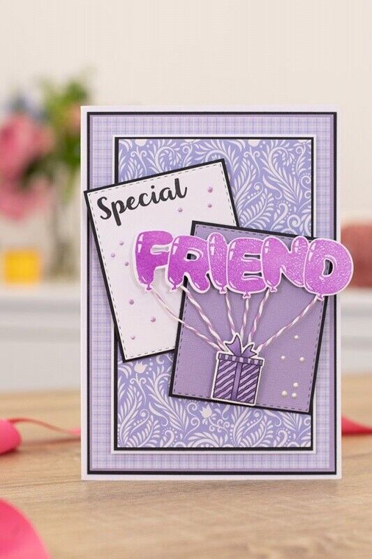 Gemini Stamp & Die Balloon Sentiments - Friend