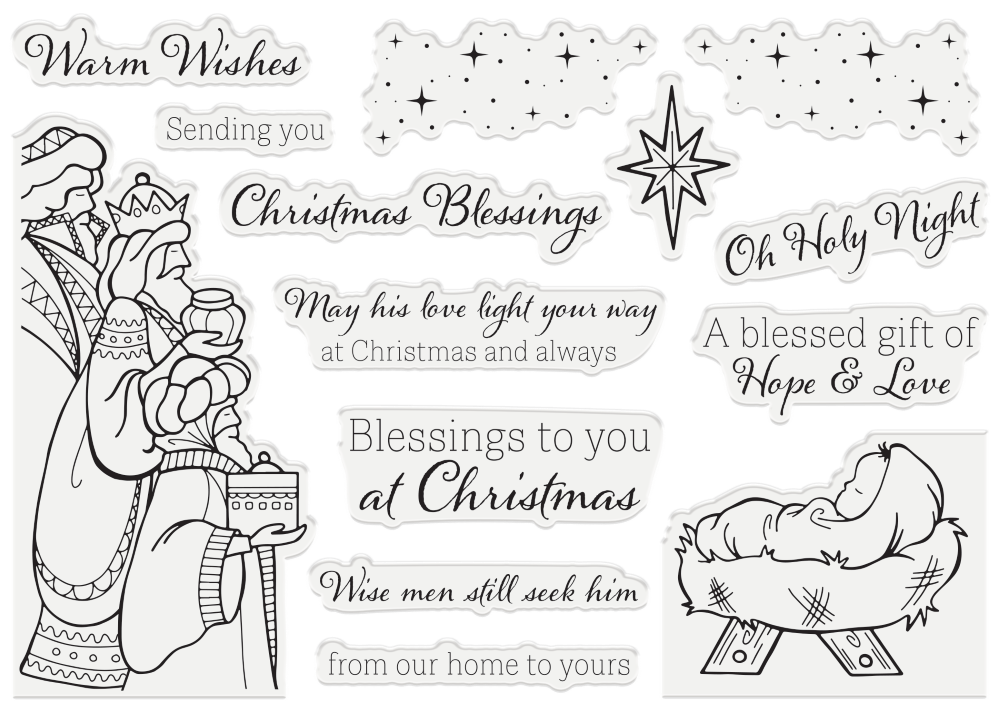 Gemini Photo Frame Stamp and Die ~ Christmas Blessings