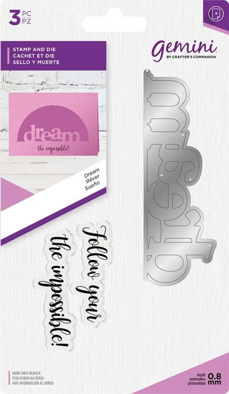 Gemini Stamp & Die Set - Dream