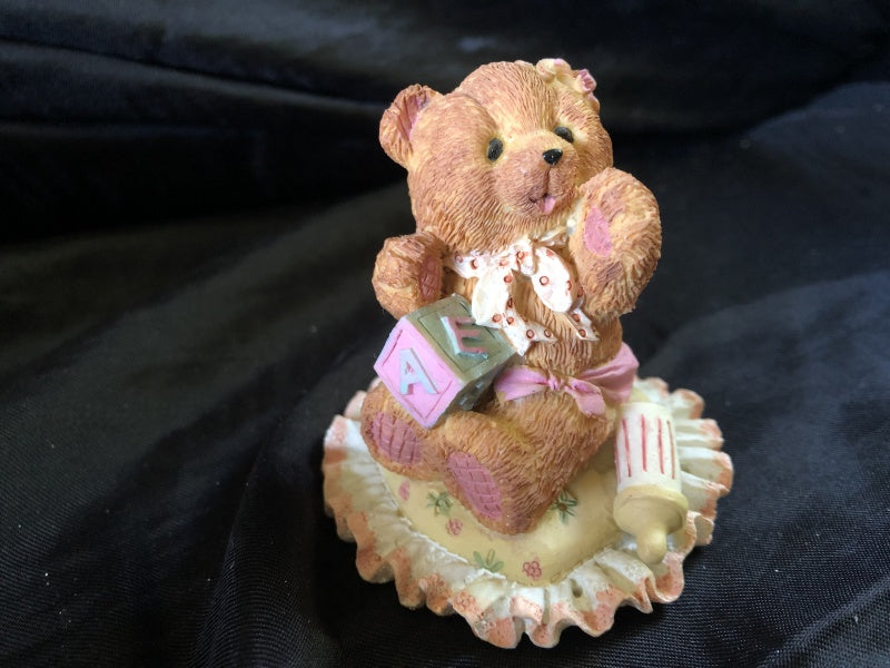 Nursery Time Pink Teddy Figurine