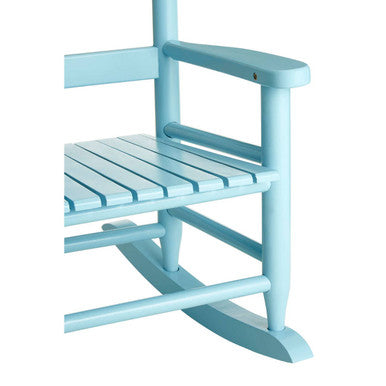 Kids Blue Wooden Rocking Chair