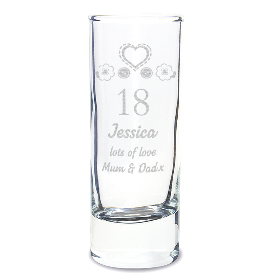 Personalised Engraved Birthday Craft Shot Glass