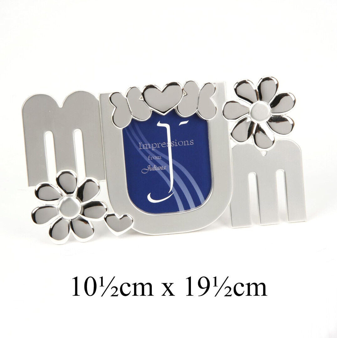 Juliana 2 Tone Silver Plated Frame - Letters - MUM
