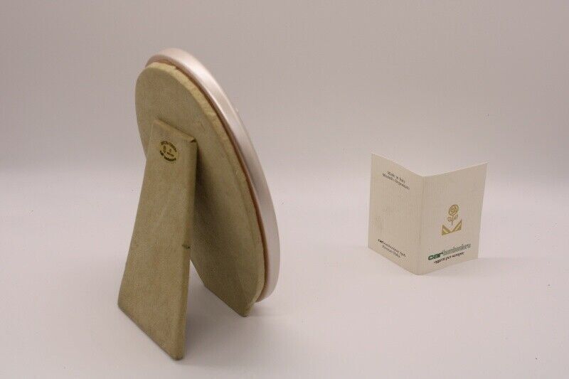 Oval Photo Frame with Pearl & Diamante Bow Accent