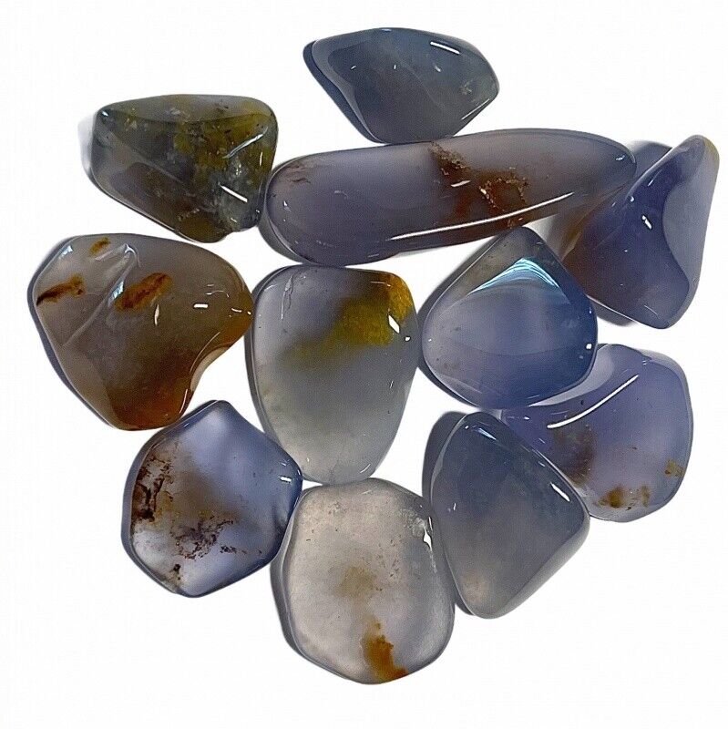 Gold Blue Chalcedony Tumblestone