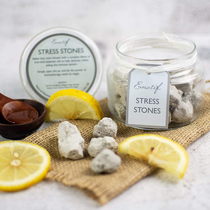 Aromatherapy Stress Stones ~ Gift Set ~ Refresher OIl