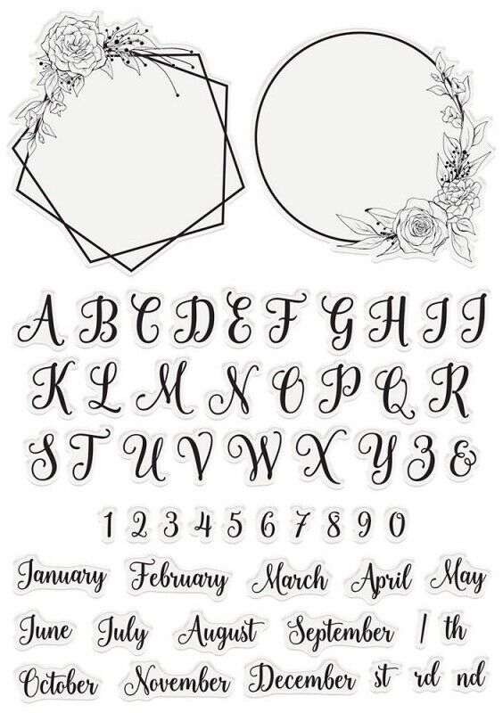Garden of Love - Acrylic Stamp - Monogram Frames